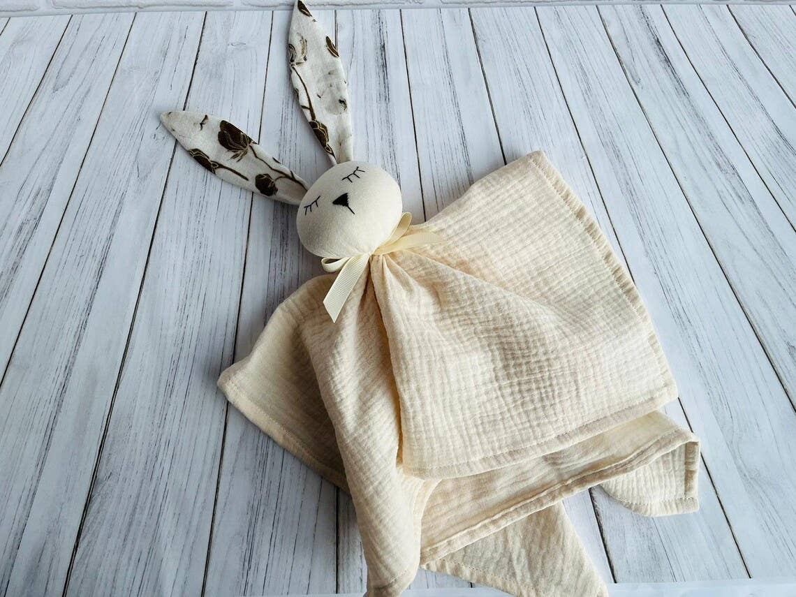 Bomullsmuslin snuggle bunny - kräm