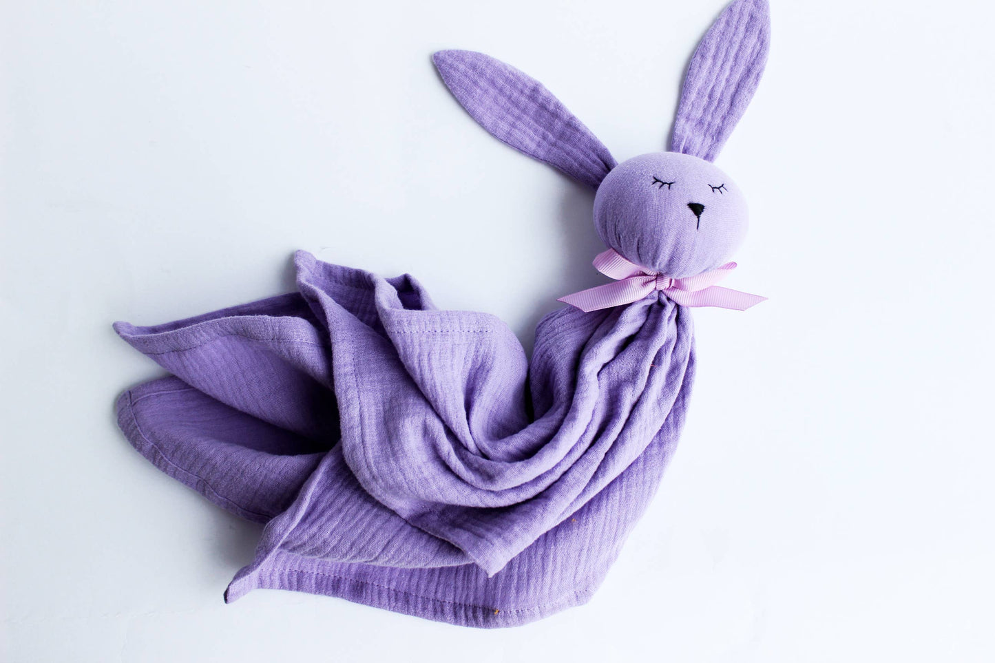 Bomullsmuslin snuggle bunny - lavendel