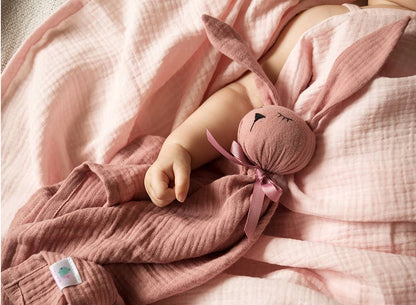 Bomullsmuslin snuggle bunny - lavendel